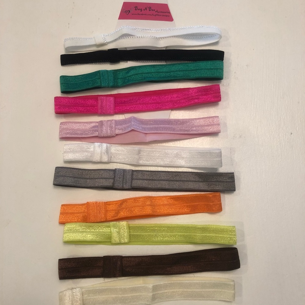 Set of 11 interchangeable stretchy headbands
